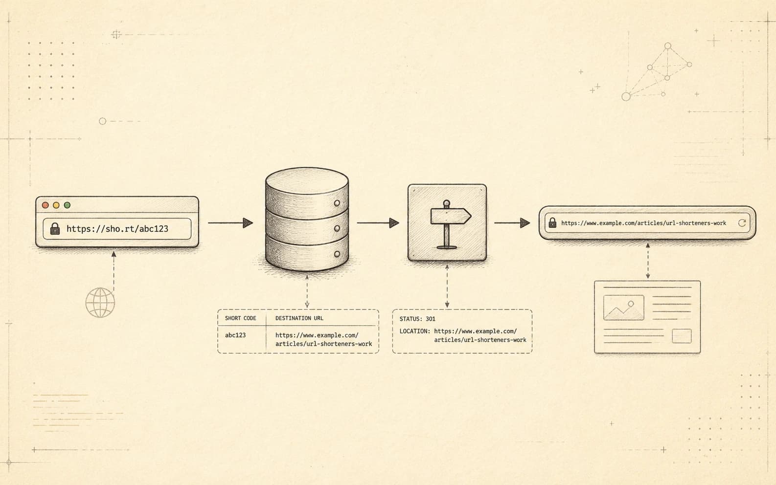 How URL shorteners actually work